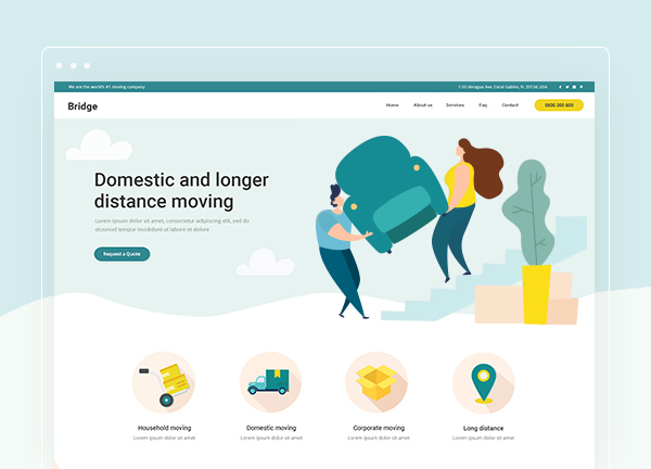 Moving Services Bridge Theme Demo