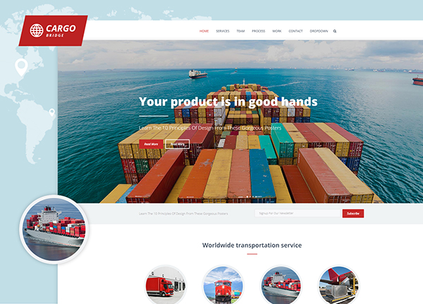 Cargo Bridge Theme Demo