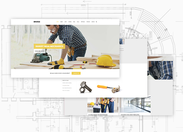 Construction Bridge Theme Demo
