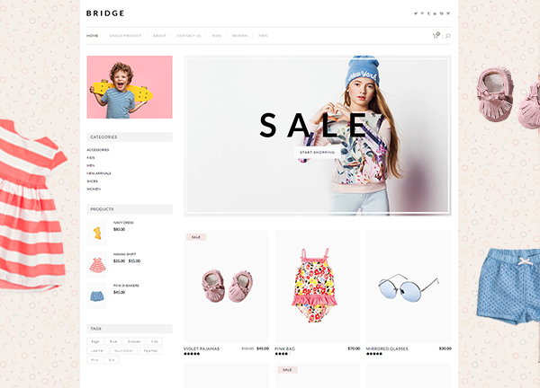 Kids Fashion Bridge Theme Demo