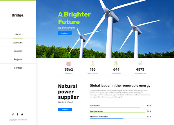 Renewable Energy Bridge Theme Demo