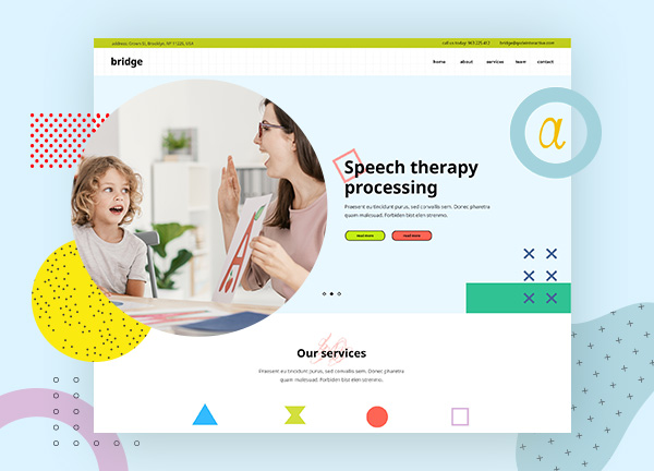 Speech Therapist Bridge Theme Demo