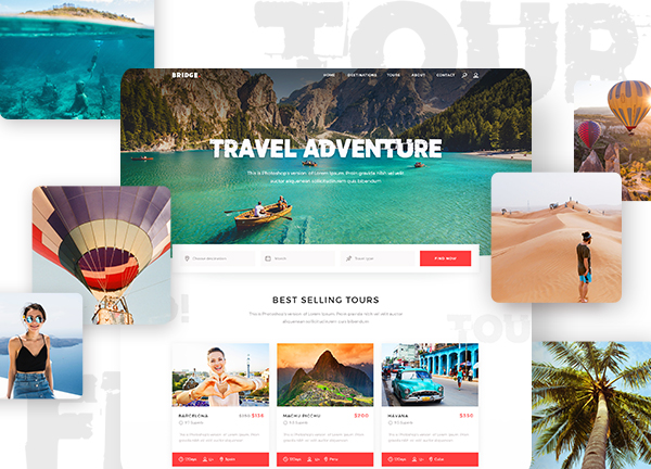 Travel Bridge Theme Demo