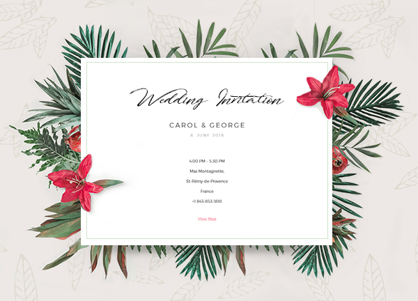 Wedding Invitation Card Bridge Theme Demo