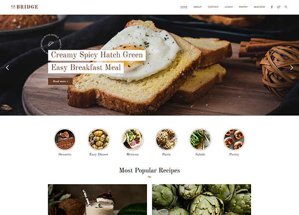 427-cooking-blog Bridge Theme Demo