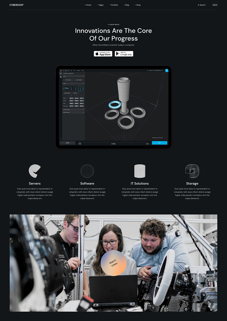 Cyberdom WordPress Theme