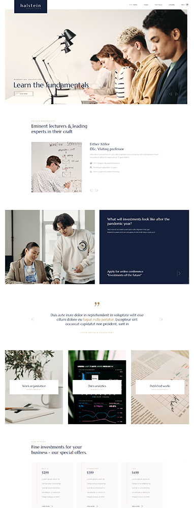 Halstein WordPress Theme